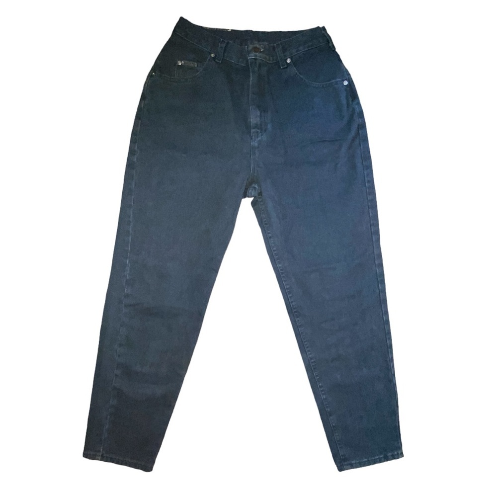 Lee Riveted Denim Jeans Womens Size 12 VTG Dark Denim High Rise Straight Leg NWT